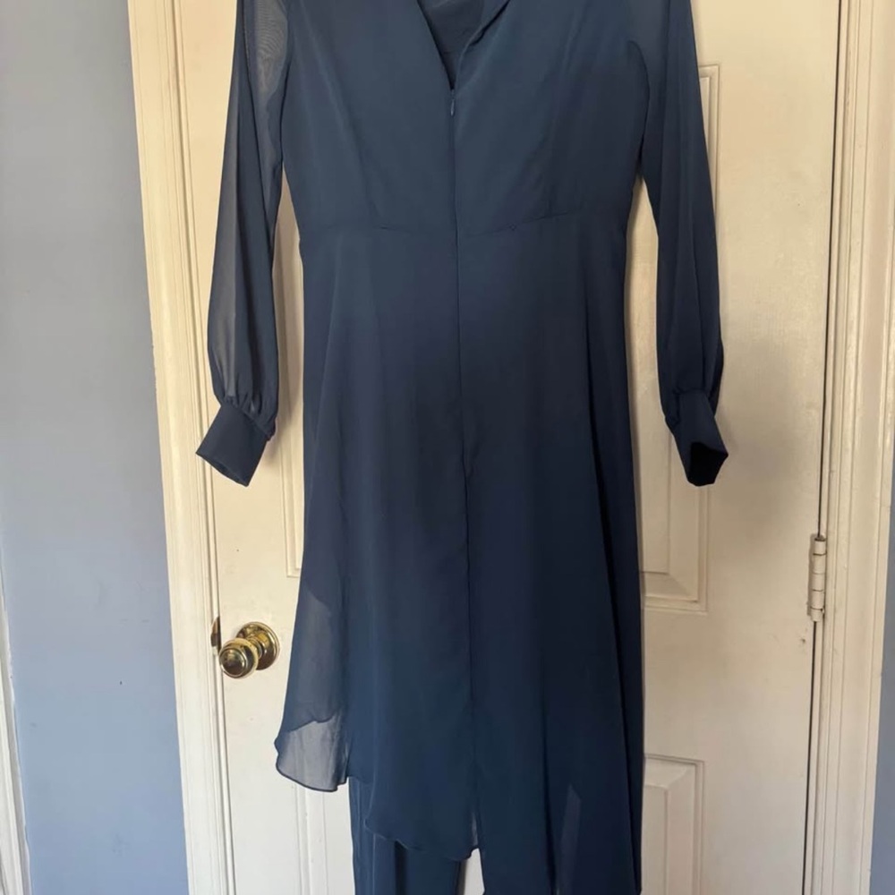 Elegant Blue Women's Dress